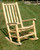 Unfinished Hand-Peeled Rustic Log Rocker