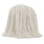 Mongolian White Faux Fur Throw