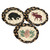 Moose, Bear & Pinecone Braided Coasters - Set of 6