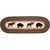 Moose & Bears Oval Table Runner - 36 Inch