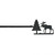 Moose & Tree Wrought Iron Curtain Rod