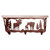 Moose Family Coat Rack with Shelf - 20 Inch