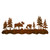 Moose Family II Scenic 6 Hook Coat Rack
