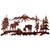 Moose Family Metal Wall Art