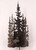 Moose Forest Metal Wall Lamp