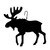 Moose Hanging Silhouette