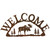 Moose Metal Art Welcome Sign