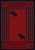 Moose Refuge Red Rug - 5 x 8