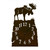 Moose Table Clock