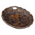 Mountain Deer Scene Bowl - Brushed Wood Finish