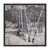 Mountain Forest in Winter Framed Canvas
