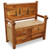 Mountain Pines Barnwood Bench with Drawers