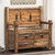 Mountain Pines Barnwood Bench with Drawers