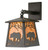 Black Bear at Sunset Lantern Wall Sconce