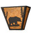 Black Bear at Sunset Wall Sconce