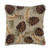 Northwoods Pinecones Hooked Wool Pillow