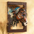 Painted Warrior Horse 3-D Wall Sculpture