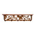 Pine Cone 34 Inch Pine Hook Shelf
