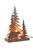 Pine Forest Bear Metal Art Light