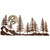 Pine Forest Burnished Metal Wall Art