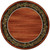 Pine Grove Rust Rug - 8 Ft. Round