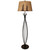 Rust Streak Iron Stack with Braided Wire Floor Lamp- Pine Tree Shade