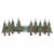 Pine Tree Forest Metal Wall Art