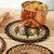Pine Trees Round Jute Trivet