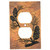 Pinecone Forest Stone Outlet Cover