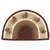 Pinecone Half-Round Braided Rug