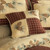 Pinecone Plaid Embroidered Corners Pillow