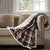 Plaid Heated Throw - Brown