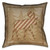 Plaid Patch Moose 18 x 18 Outdoor Pillow