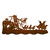 Quail Family Scenic 5 Hook Coat Rack