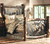 Aspen Log Bed w/ Metal Wildlife Scene - Queen