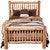 Spindle Log Bed - Queen