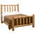 Traditional Log Complete Bed - Queen