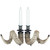 Ram Horn Candleholders - Set of 2