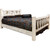 Ranchman's Bed with Laser-Engraved Moose Design - Queen