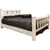Ranchman's Bed with Laser-Engraved Moose Design - Twin