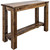 Ranchman's Console Table with Shelf, Stain & Clear Lacquer Finish