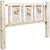 Ranchman's Headboard with Laser-Engraved Bear Design - Cal King