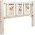 Ranchman's Headboard with Laser-Engraved Bear Design - Twin