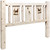 Ranchman's Headboard with Laser-Engraved Elk Design - Full