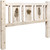Ranchman's Headboard with Laser-Engraved Pine Design - Queen