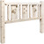 Ranchman's Headboard with Laser-Engraved Wolf Design - King