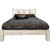 Ranchman's Platform Bed with Laser-Engraved Bronc Design - Queen