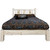 Ranchman's Platform Bed with Laser-Engraved Elk Design - Full