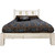 Ranchman's Platform Bed with Laser-Engraved Moose Design - Queen