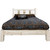 Ranchman's Platform Bed with Laser-Engraved Pine Tree Design - Full